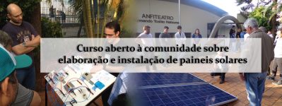 Curso da USP ensina como elaborar e instalar painéis solares