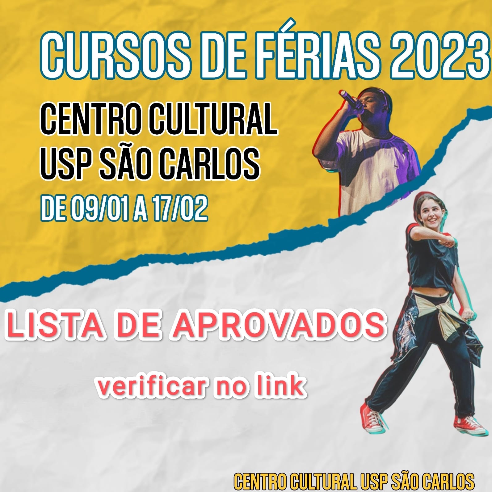 LISTA DE APROVADOS DOS CURSOS DE FÉRIAS 2023