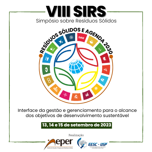 Inscrições abertas para o VIII Simpósio sobre Resíduos Sólidos